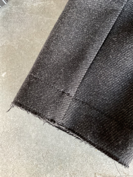 Half-zip wool twill tunic