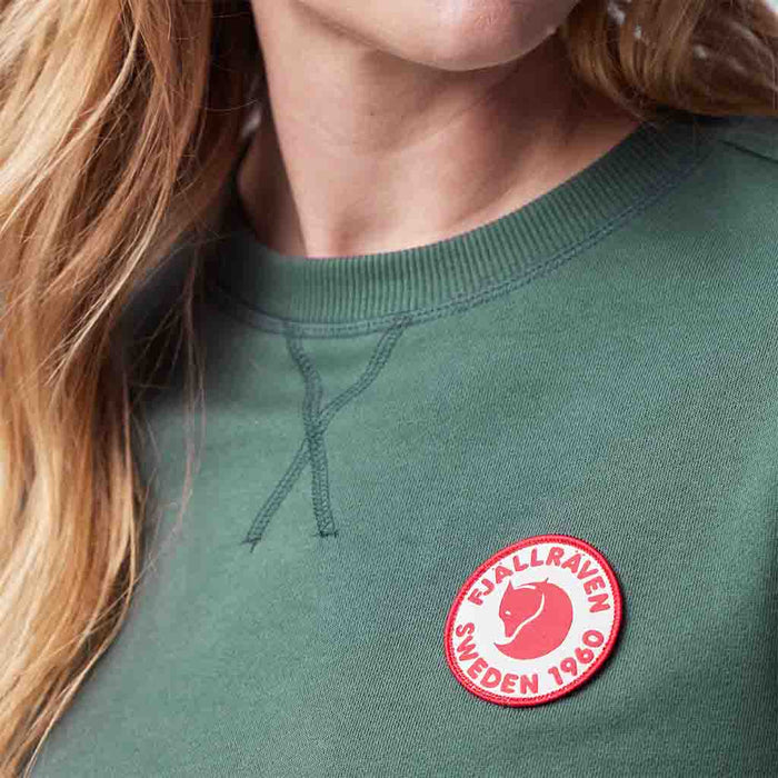 1960 Logo Badge Sweater - Grey-Melange - Dam