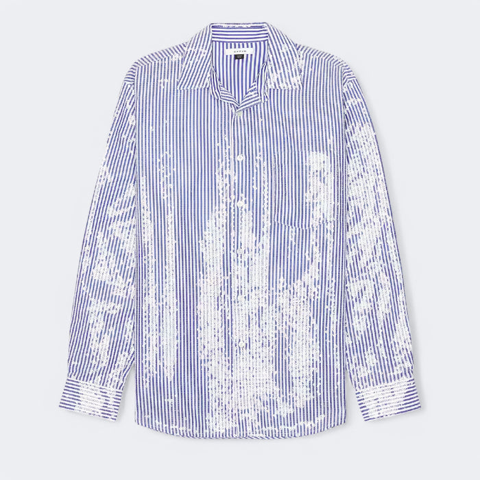 Eytys Otis Spark Blue Stripe Shirt