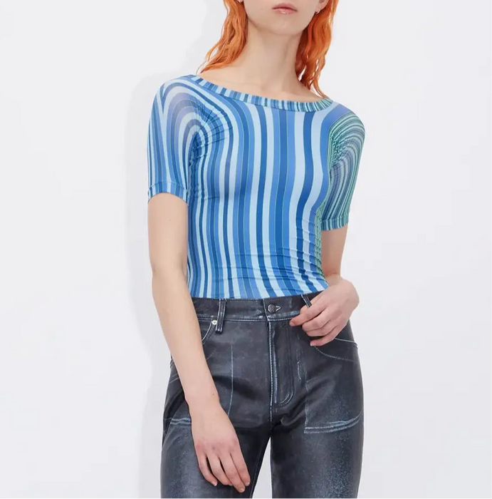 Lella Multi Navy Stripe