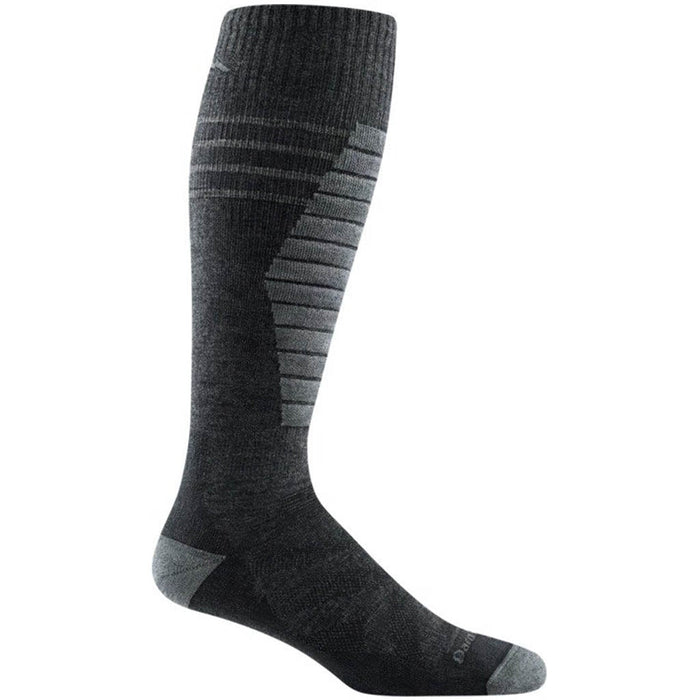 edge over the calf midweight ski & snowboard sock - charcoal - darn tough