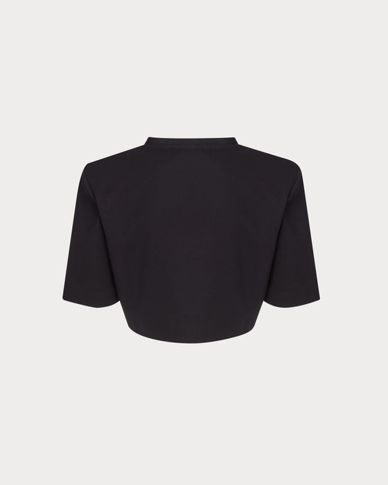 Capri Cropped Top Black