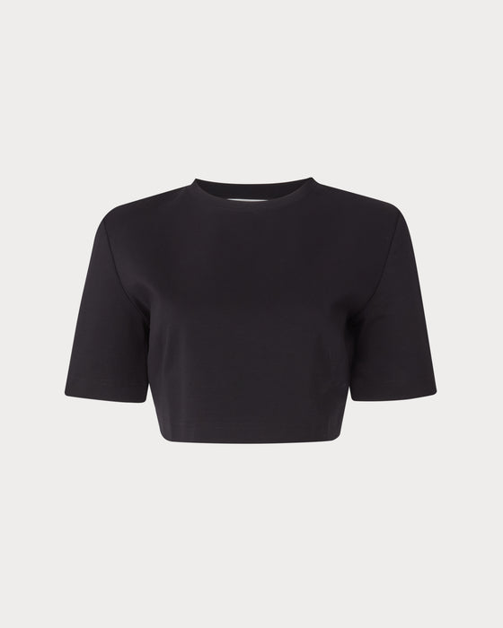 Capri Cropped Top Black