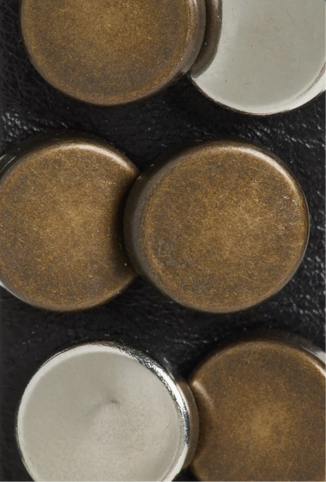 Studded leather belt