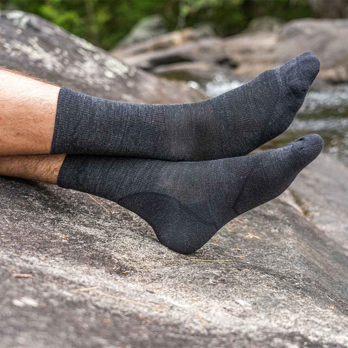 Light Hiker Micro Crew Lightweight Hiking Sock - 1972 - Black