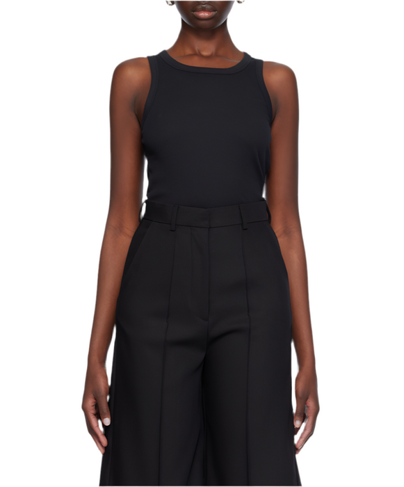 Ribbed Tank Top Black