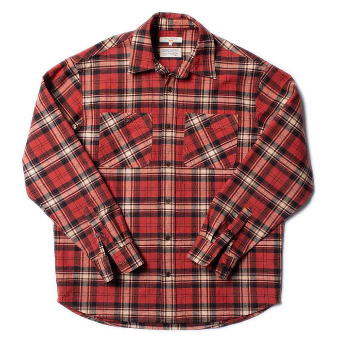Filip Flannel Shirt - Red - Herr
