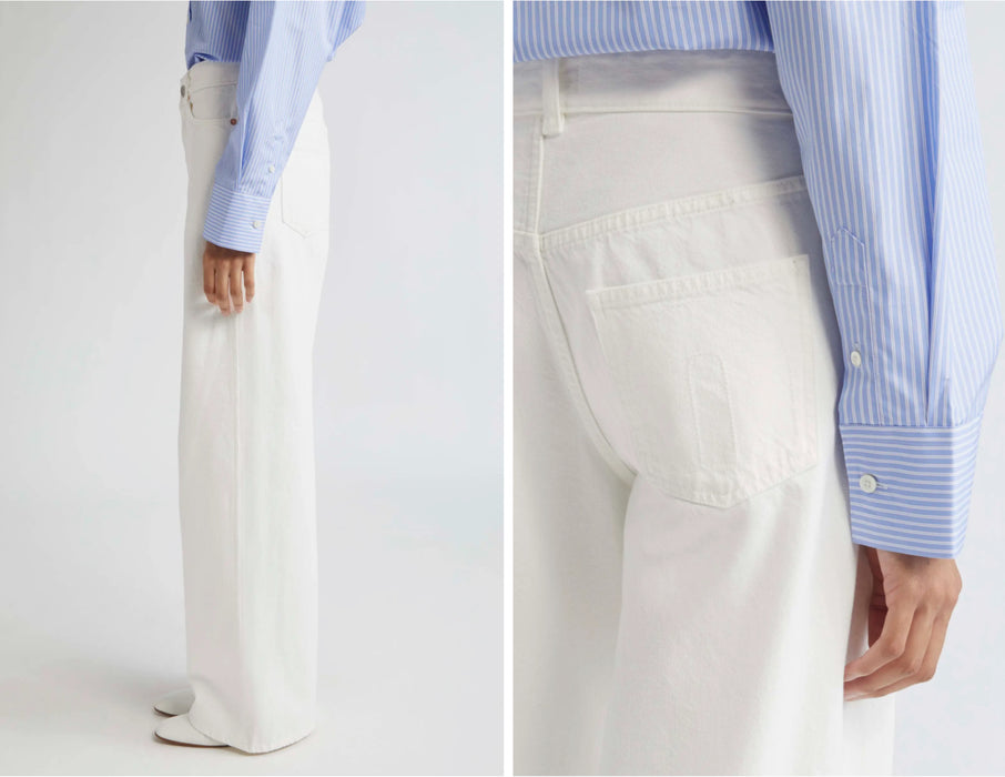 Boyfriend fit jeans white