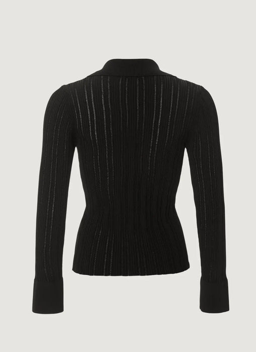 Knitted Collar Shirt