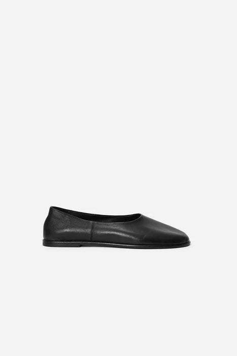 Leather Ballerinas Black