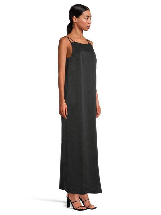 Flowy strappy dress black