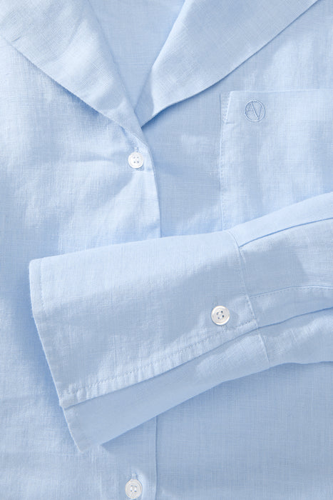 Linen Sailor Shirt Light Blue
