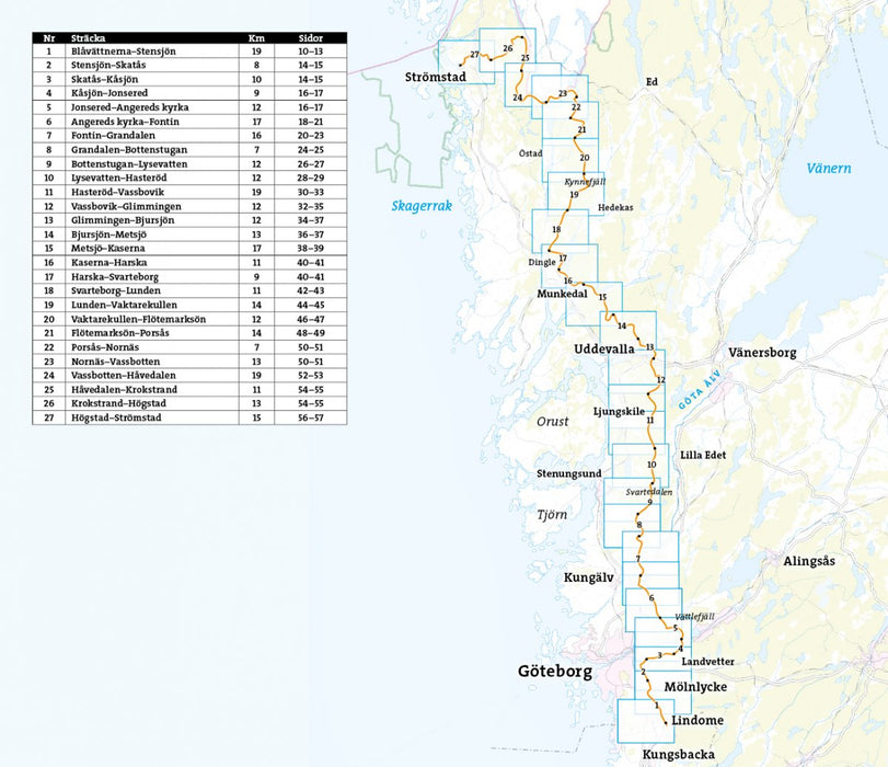 Friluftsatlas Bohusleden 1:50.000