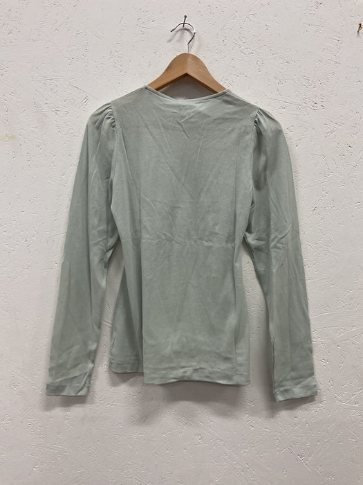 Puff sleeve organic cotton top