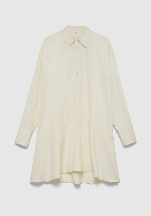 Petal Bottom Shirt Dress