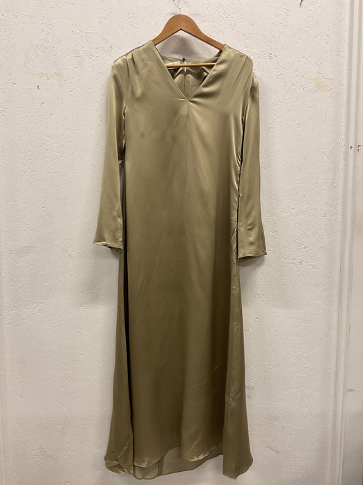 Silk Dress with Shoulderpads