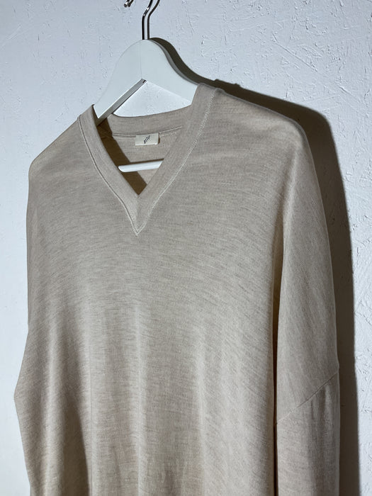 Merino Wool V-neck Sweater