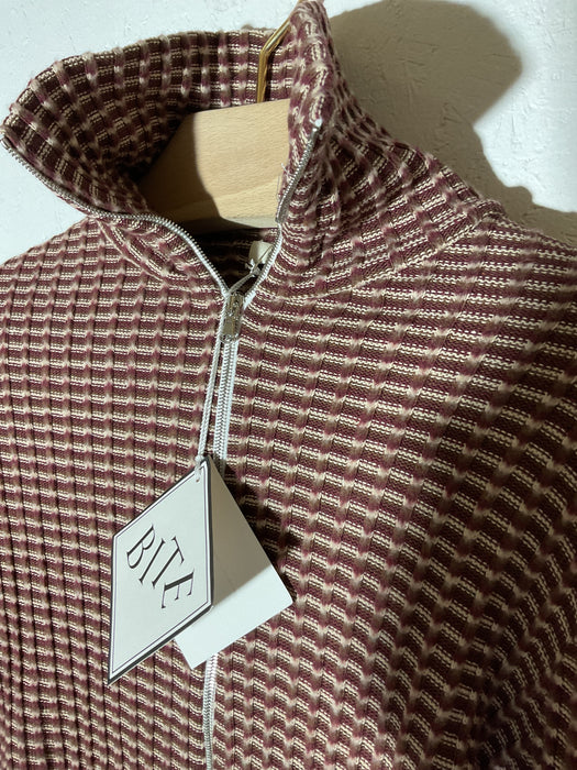 Rib Zip Turtle Top Longsleeve