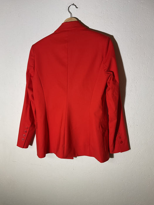 Red Tailored Slim Jacket
