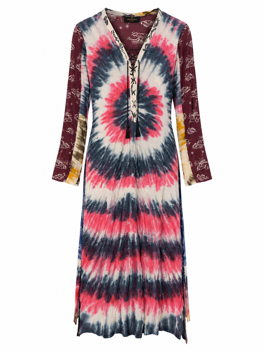 Trancoso Patched Long Dress