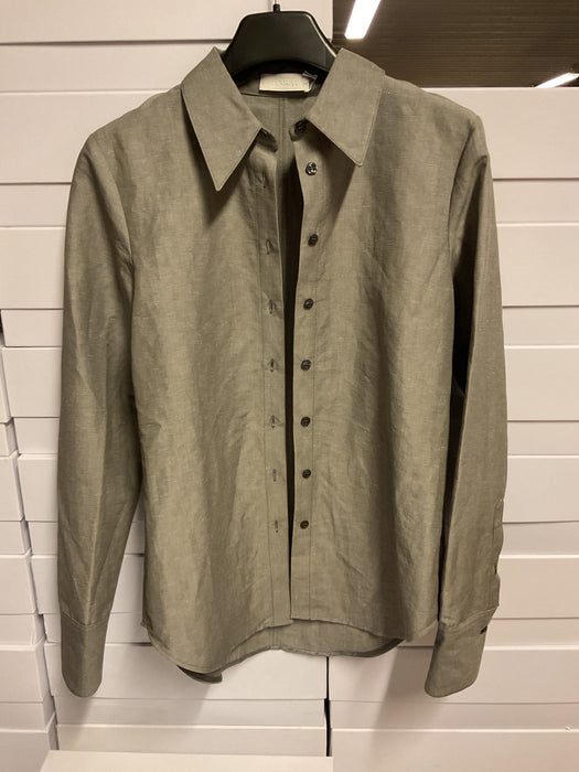 Lean linen cotton shirt light grey