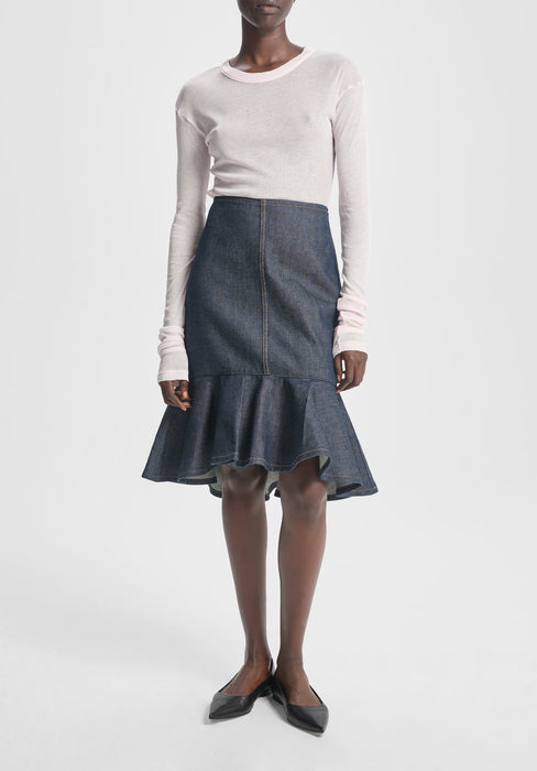Petal Denim Skirt