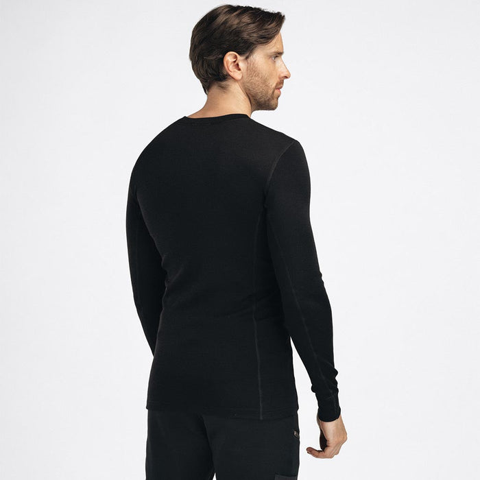 WarmWool Crewneck - Jet Black - Herr