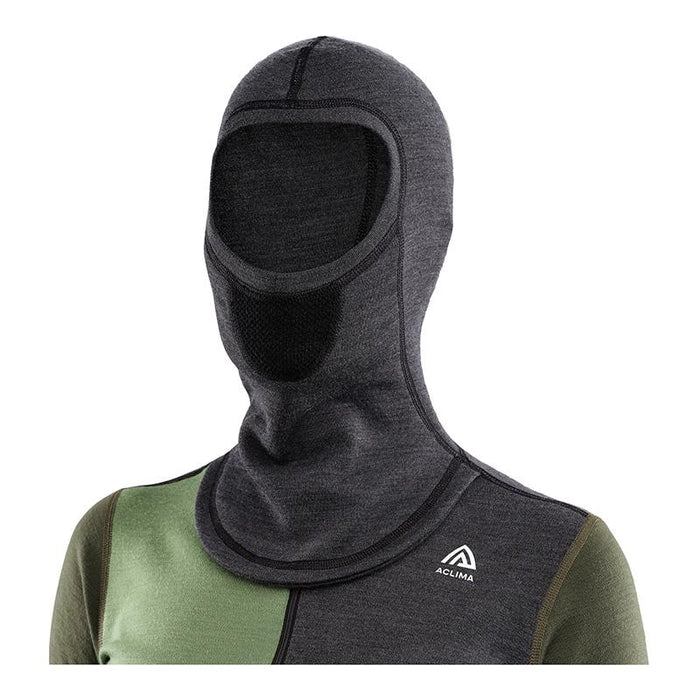 WarmWool Hood Sweater With Zip - Marengo/Olive Night/Dill - Dam