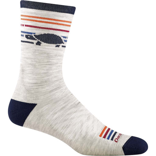 pacer mikro crew ultra-lightweight running sock - ash - darn tough