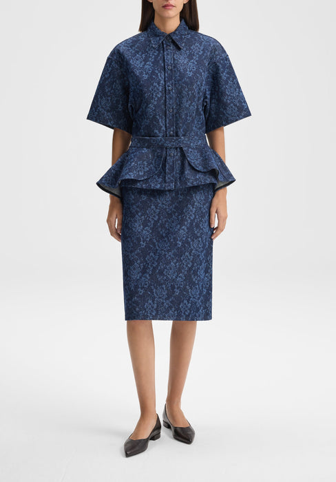 Lace Print Denim Skirt (kopia)