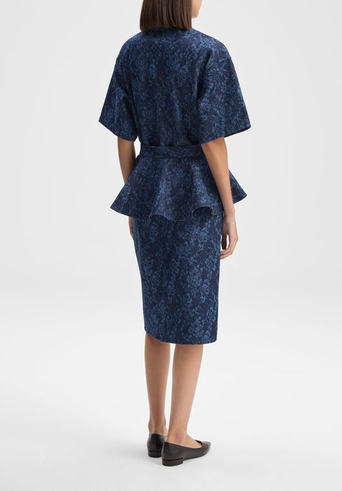 Lace Print Denim Skirt (kopia)