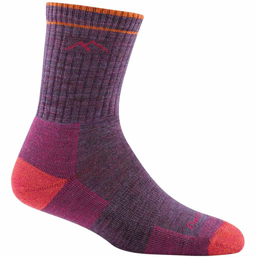 hiker micro crew midweight hiking sock - dam - darn tough