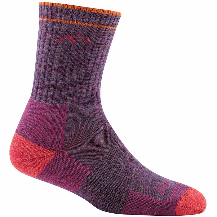 hiker micro crew midweight hiking sock - dam - darn tough