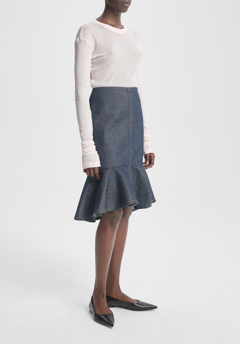 Petal Denim Skirt