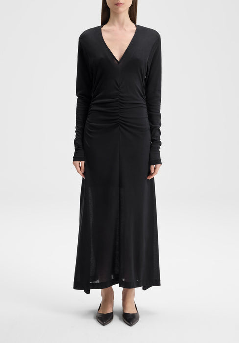 Steep V-Neck Dress
