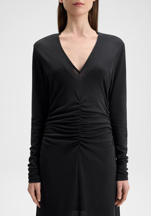 Steep V-Neck Dress