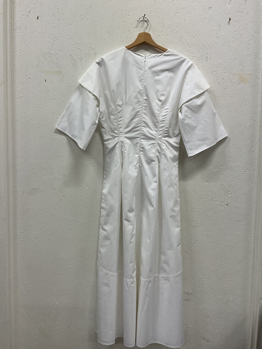 Crisp Long Poplin Dress