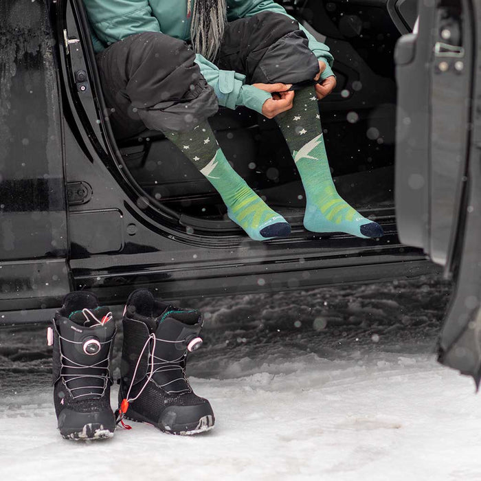 Aurora OTC Lightweight Ski & Snowboard Sock - 8036 - Aqua
