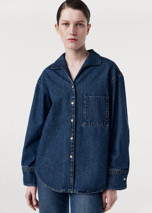 Denim Collar Shirt