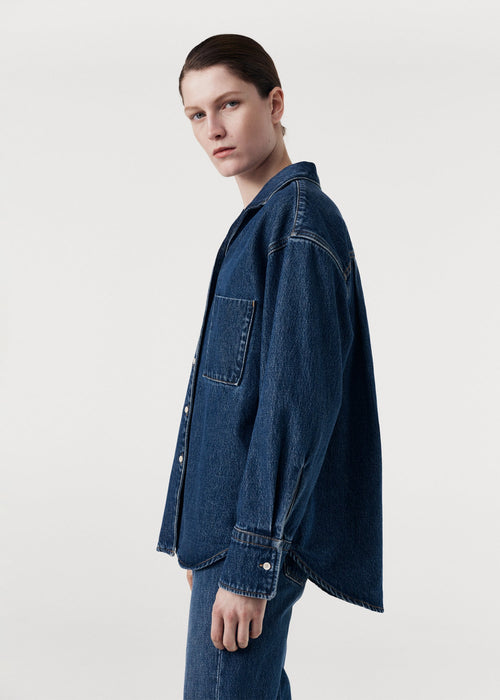 Denim Collar Shirt