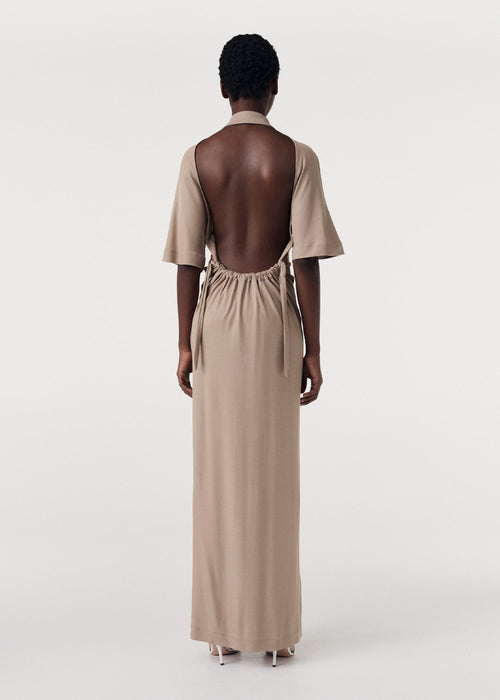 Naked Back Jersey Dress