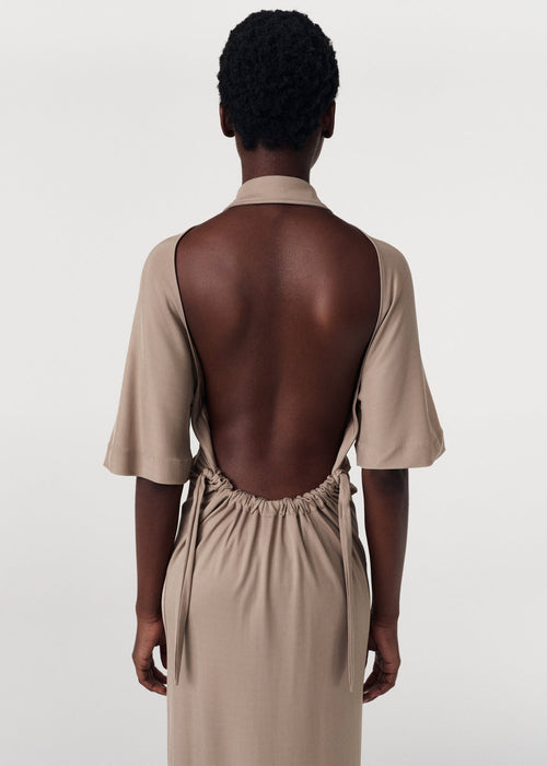 Naked Back Jersey Dress