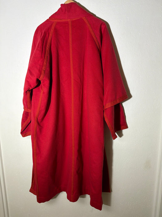 Oversized Red Tape Coat