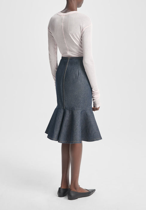Petal Denim Skirt