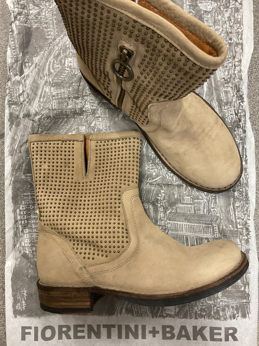 ELI Beige Studded Suede Boot