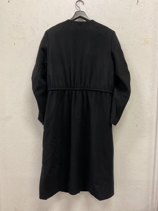 Black Coat with Drawstring
