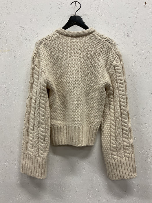 Knitted Cable Wool Sweater