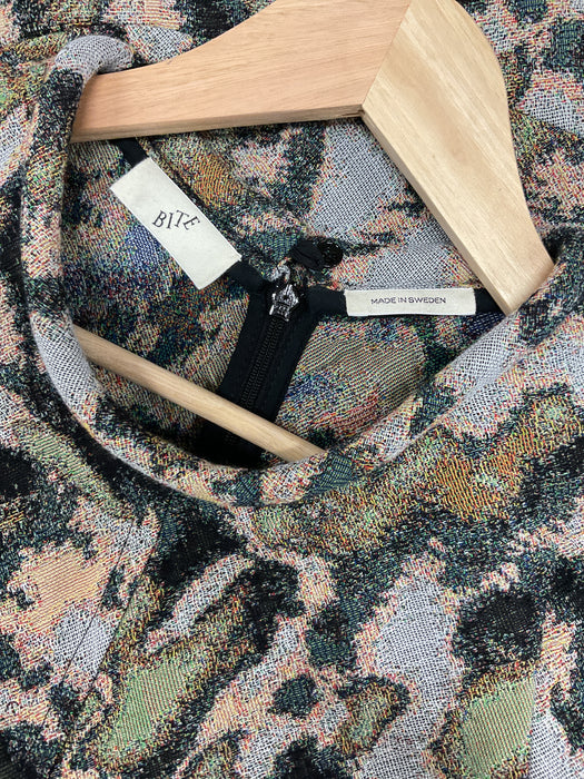 Shield Jacquard Mini Dress