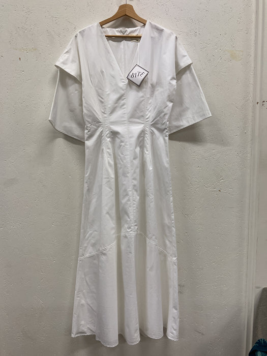 Crisp Long Poplin Dress