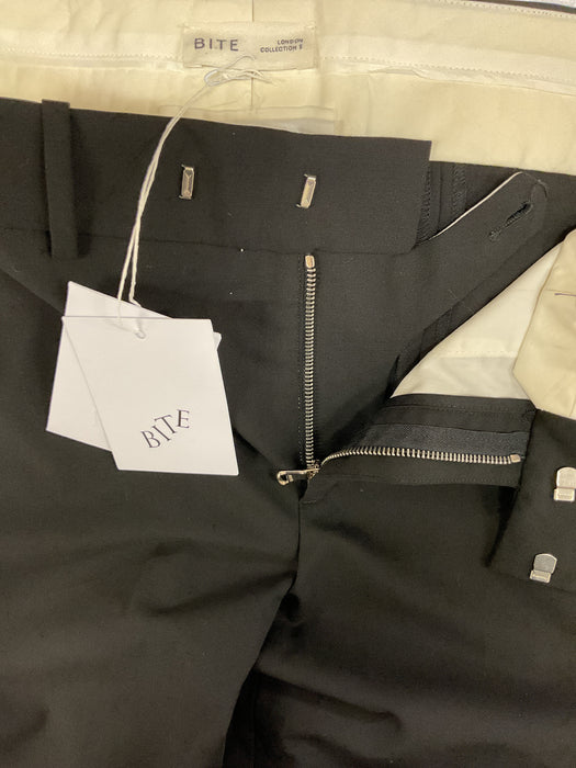 Tailored Wool Trousers with Zippers